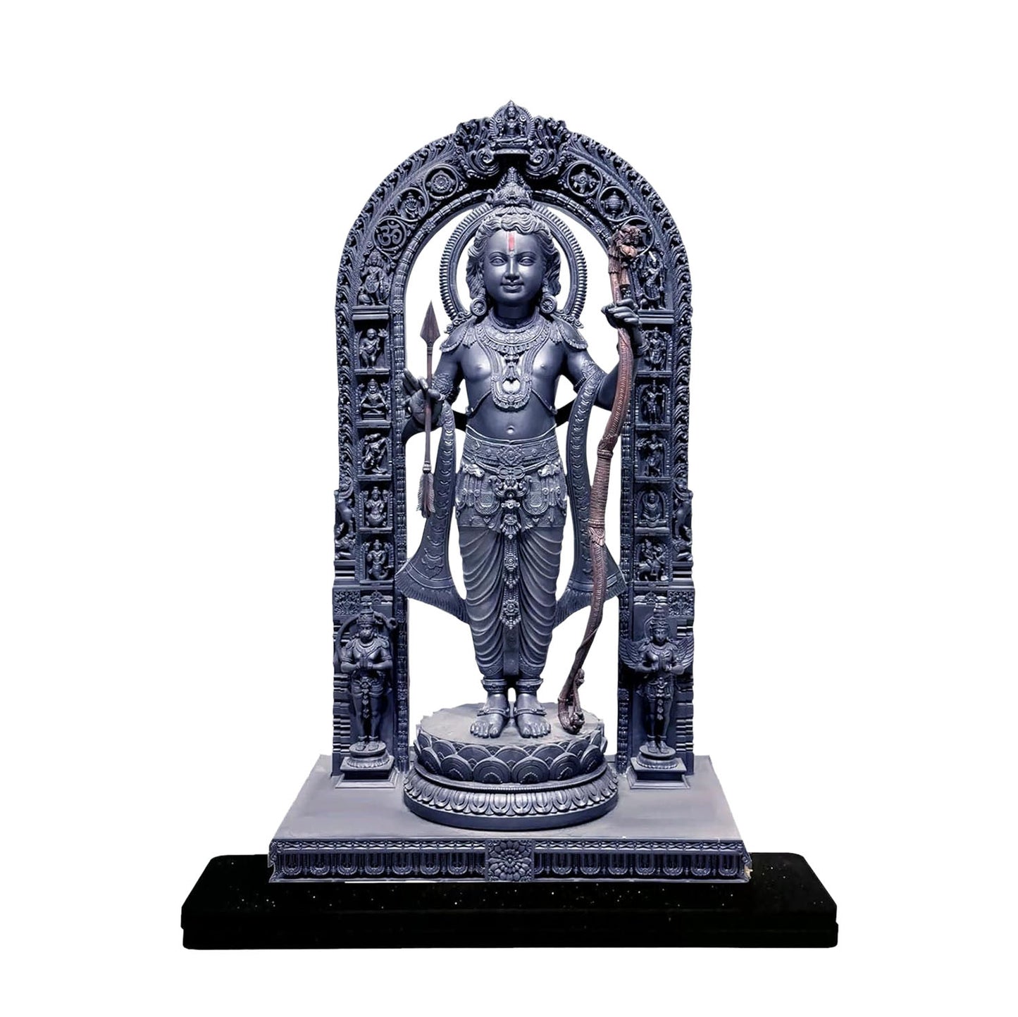 Ram Lalla MDF Cutout – 2D Ayodhya Mandir statue, Ideal for home decor and divine gifts.