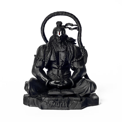 Black Hanuman Ji Murti Lord Bajrangbali Dhyan Mudra Meditation