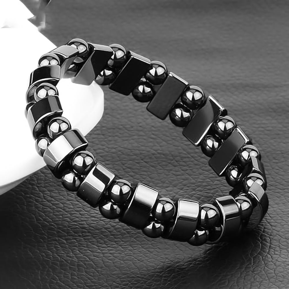 Magnetic Sugar Control Bracelet – Unisex, stylish black stone therapy for health care