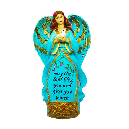 Angel Statue Showpiece for Home Decoration - Blue