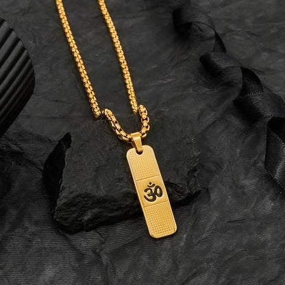 Genuine OM Necklace for Men and Women with Gold plating