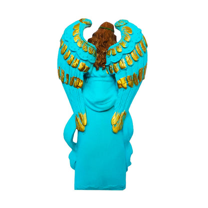 Angel Statue Showpiece for Home Decoration - Blue