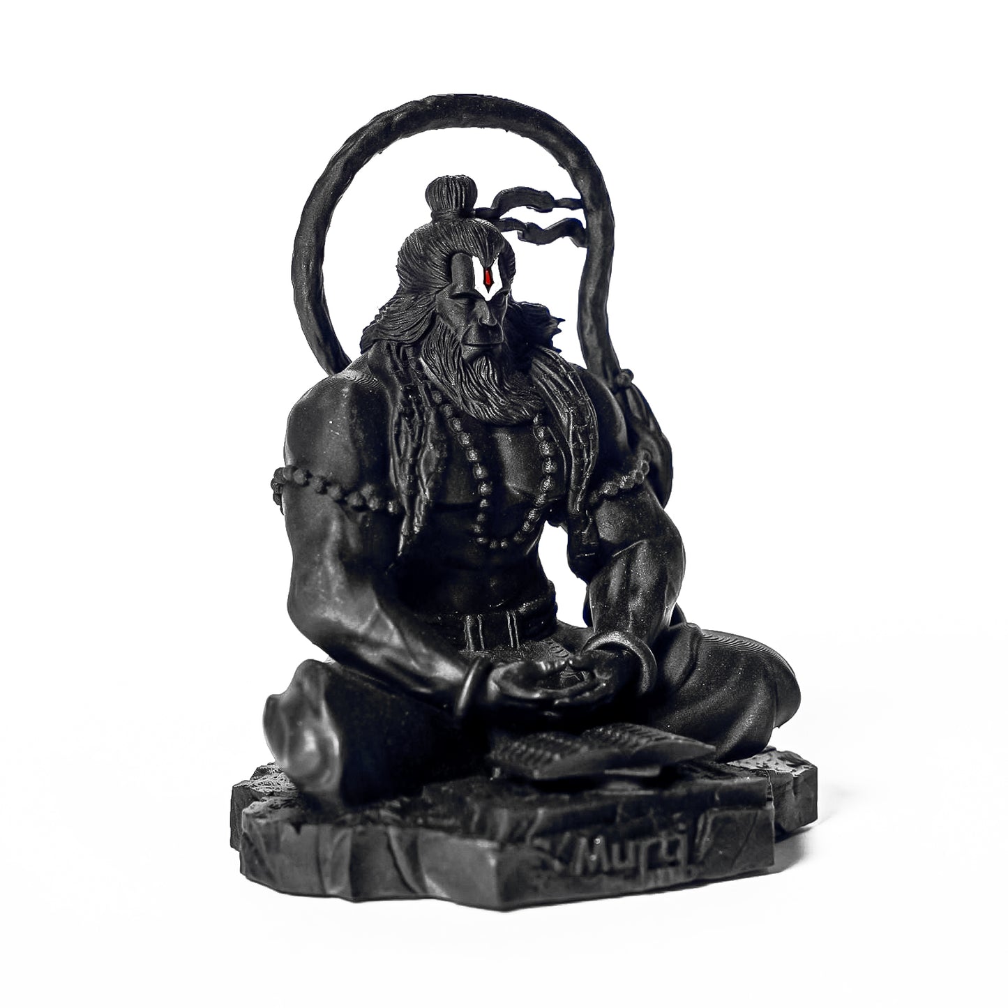 Black Hanuman Ji Murti Lord Bajrangbali Dhyan Mudra Meditation