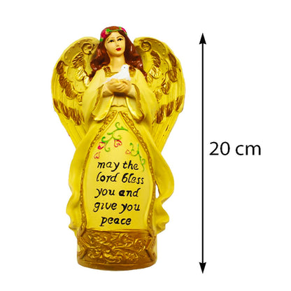 Angel Statue Showpiece for Home Decoration - Yellow