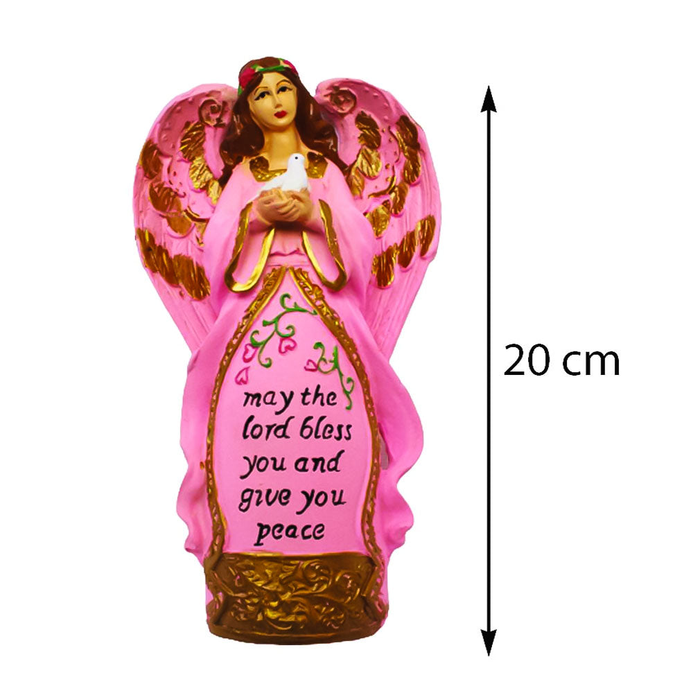 Angel Statue Showpiece for Home Decoration - Pink