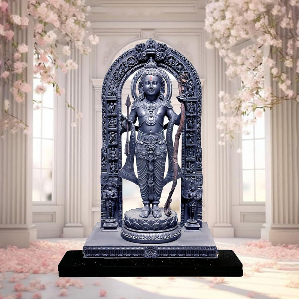 Ram Lalla MDF Cutout – 2D Ayodhya Mandir statue, Ideal for home decor and divine gifts.