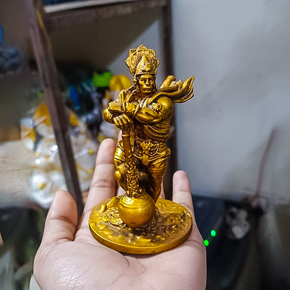 Premium Resin Bahubali Hanuman Idol – Perfect for car dashboards, home decor, or as a gift.